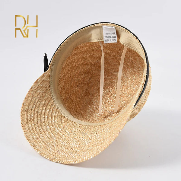 Natural Straw Baseball Cap