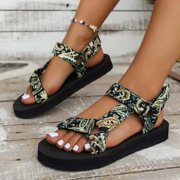 Cute Beach Sandals with Colourful Straps