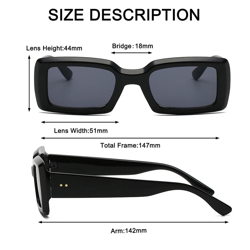 Retro Small Rectangle Sunglasses